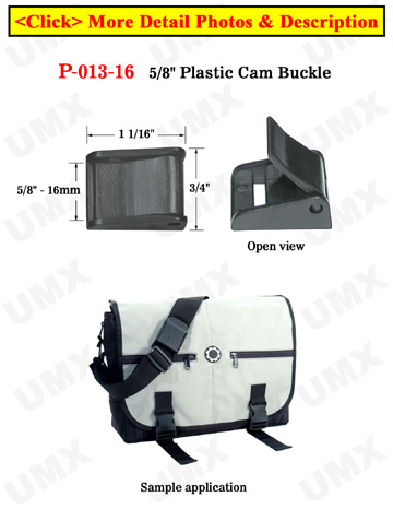 5/8" Plastic Cam Buckles: Easy Tie Down Buckle Fasteners