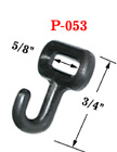5/8" Flat Strap Plastic Hooks: For Flat Webbing P-053/Per-Piece