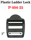 1" Plastic Locks: Strap Locking Buckles: Ladder Style Fasteners P-004-25/Per-Piece
