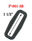 1 1/2" Heavy Duty Rectangular Shape Plastic Rings P-001-38/Per-Piece
