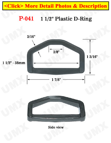 1 1/2" Hexagon Plastic Rings: Made of Heavy Duty Plastic