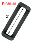 2" Jumbo Size Regular Heavy Duty Plastic Rectangle Ring P-036-50/Per-Piece