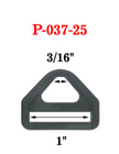 1" Medium Size Single Bars Heavy Duty Plastic Hexagon Rings P-037-25/Per-Piece