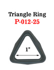 1" Medium Size Plastic Triangle Rings - Tri-Rings P-012-25/Per-Piece