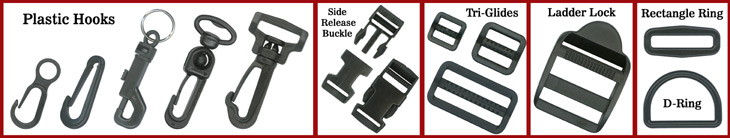Plastic Accessories & Hardware Components: Like Plastic Hooks, Buckles, Rings, Locks, Snaps & Studs