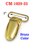 1" Simple Metal Suspender Clips Without PVC Plastic Insert CM-1029-25