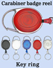 Carabiner Retractable Keychains For Key Chain Holders RT-CB-O/Per-Piece