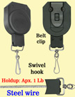 Heavy Duty Retractable Reel For Multiple Handheld Accessories RT-33S-HK/Per-Piece