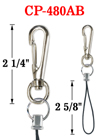 Bolt Snap Hook With Heavy Duty Universal String CP-480AB/Per-Piece