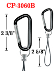 Carabiner With Heavy Duty Universal String