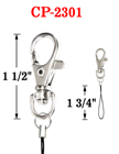 Trigger Snap Hook With Universal String For Small Device CP-2301/Per-Piece